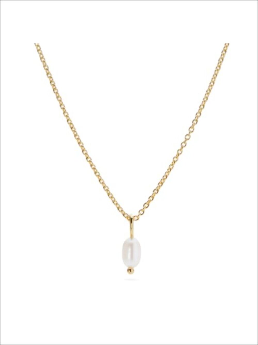 14K Gold Plated Freshwater Pearl Pendant Necklace - Women's Jewelry